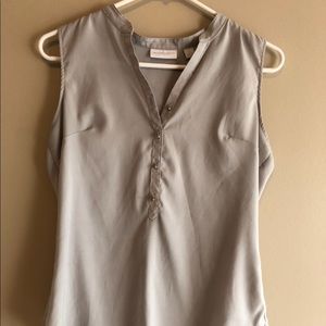 Grey sheer blouse